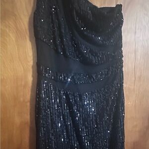 Elegant Black Sequin Dress